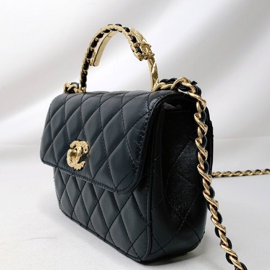 CHANEL 23B Mini Flap Bag雙手柄鏈帶包-3