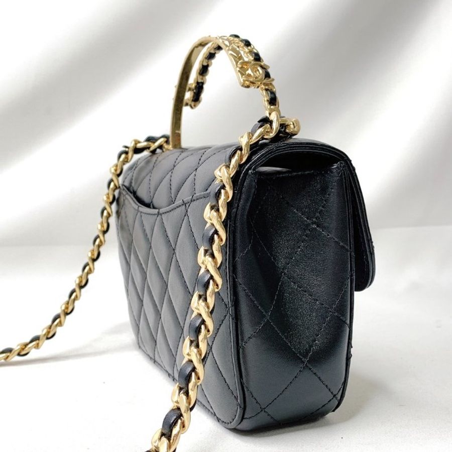 CHANEL 23B Mini Flap Bag雙手柄鏈帶包-5