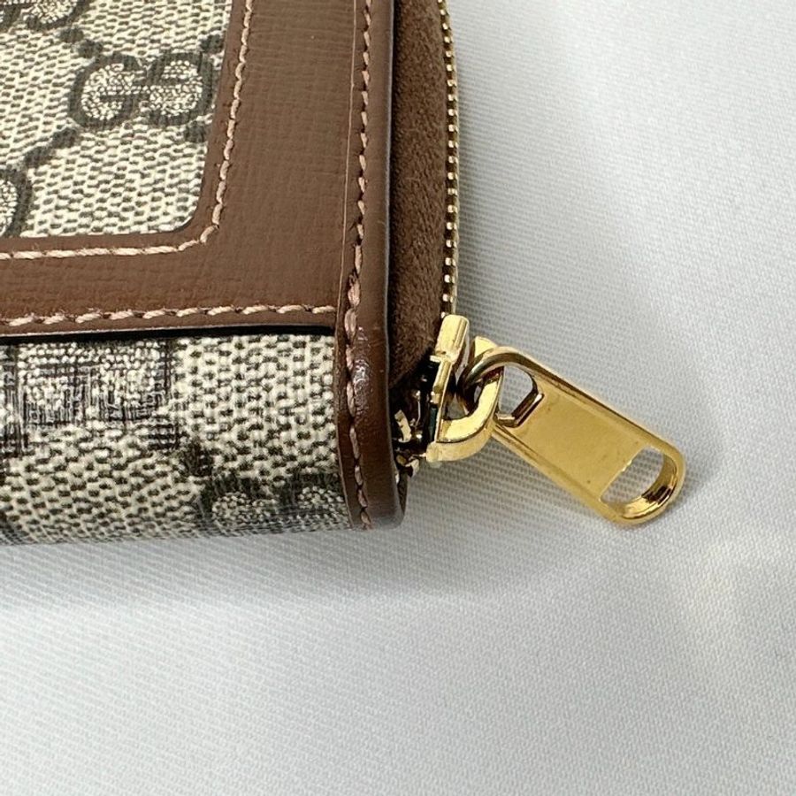 GUCCI 馬銜扣1955拉鍊卡夾零錢包-11