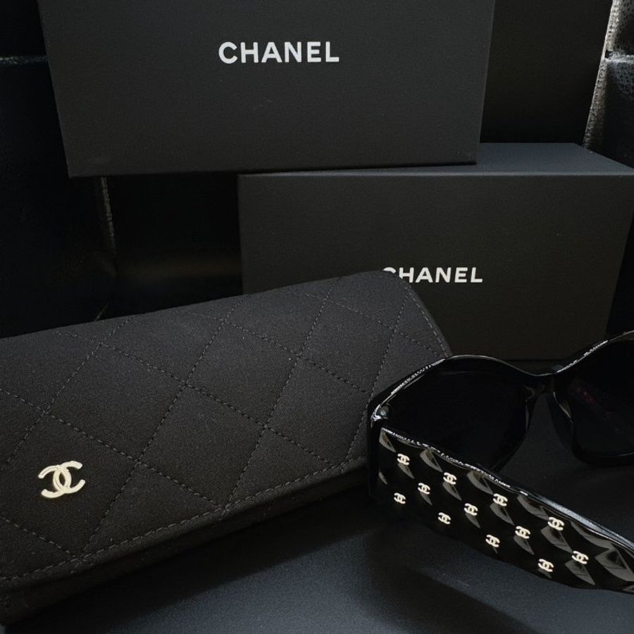 【現貨】麗睛眼鏡Chanel【可刷卡分期】香奈兒 CH5486 黑白配色 太陽眼鏡 香奈兒熱賣款 小香眼鏡 香奈兒墨鏡-11