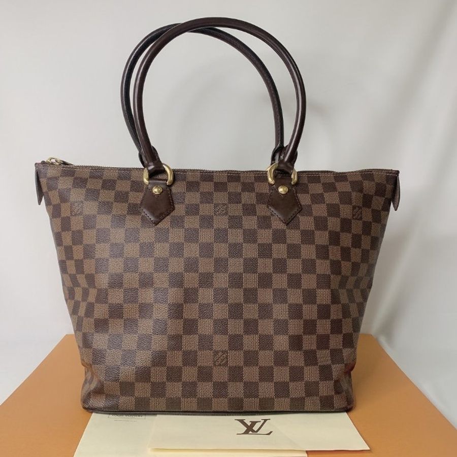 LV SALEYA MM棋盤格拉鏈托特包-1
