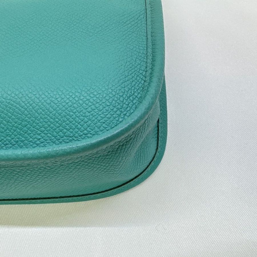 HERMES 湖水綠Mini Evelyne 16-14