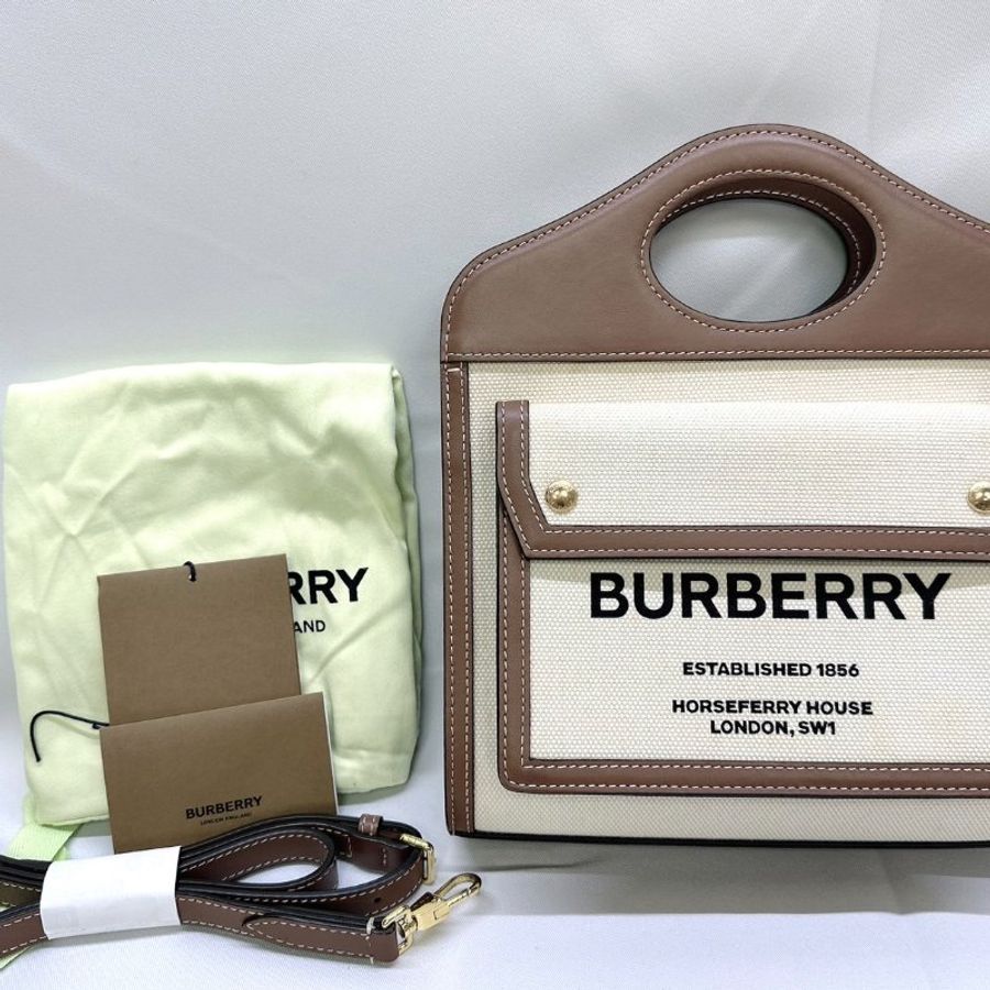 BURBERRY POCKET帆布手提肩背包-1
