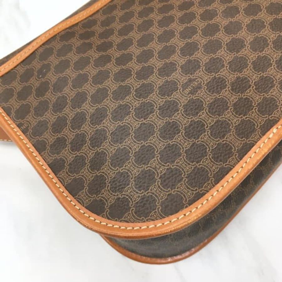 CELINE vintage 老花馬鞍包-10