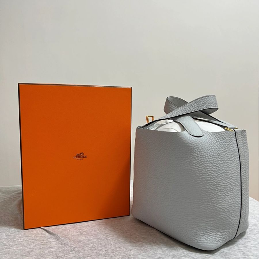 Hermès愛馬仕菜籃子 Picotin 18 聖杯藍-1