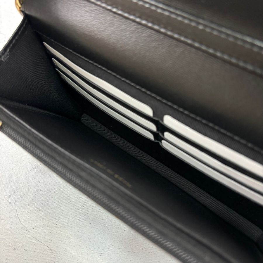 Chanel AP3310黑羊皮金釦超美麻花鏈條woc斜背包-20