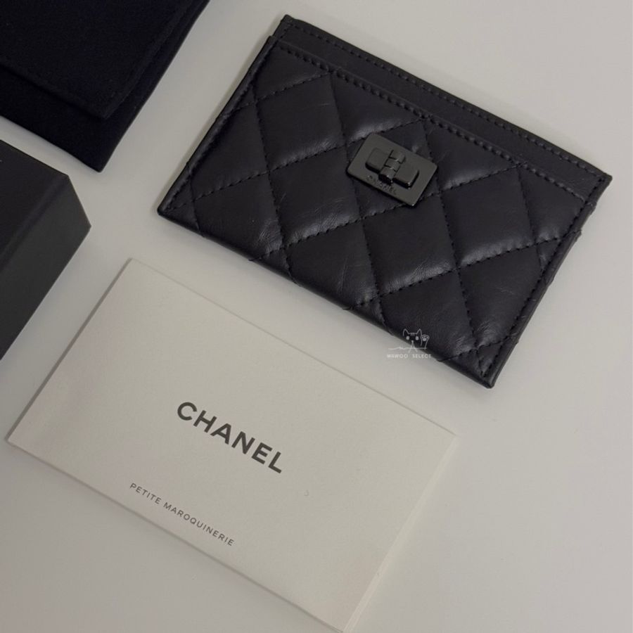 CHANEL 香奈兒 2.55 SO BLACK全黑季節款 卡夾-3