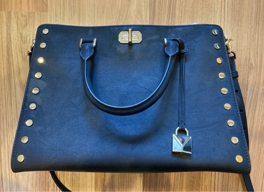 MICHAEL KORS 黑色卯釘包 全新品-0