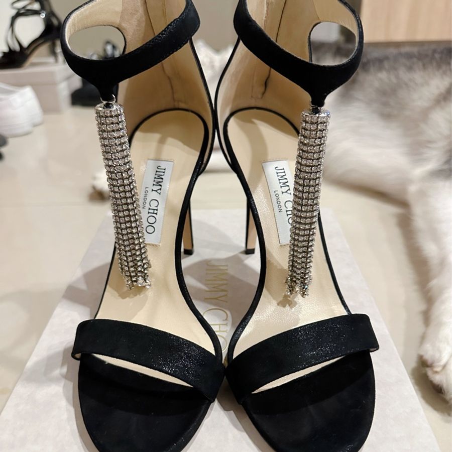 Jimmy Choo 跟鞋/涼鞋-Viola 100/ 38.5-8