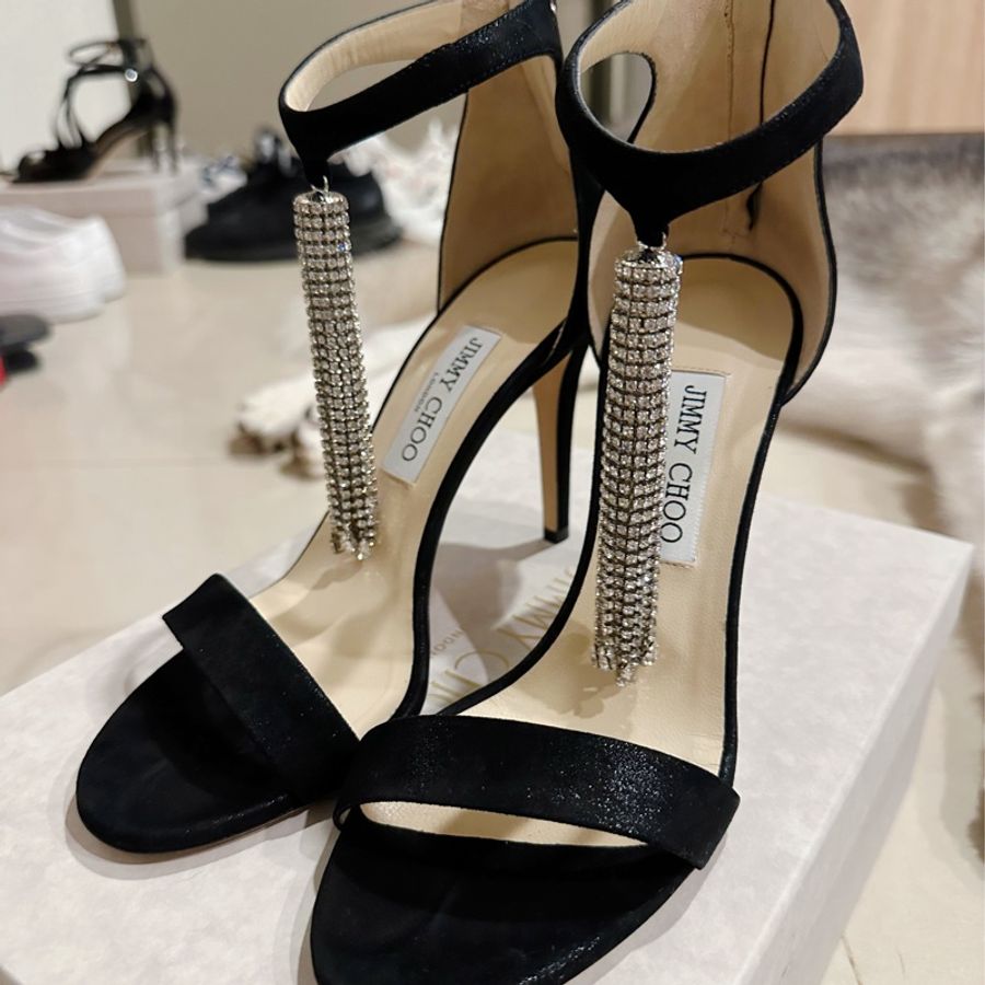 Jimmy Choo 跟鞋/涼鞋-Viola 100/ 38.5-9