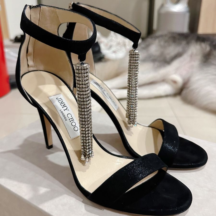 Jimmy Choo 跟鞋/涼鞋-Viola 100/ 38.5-10