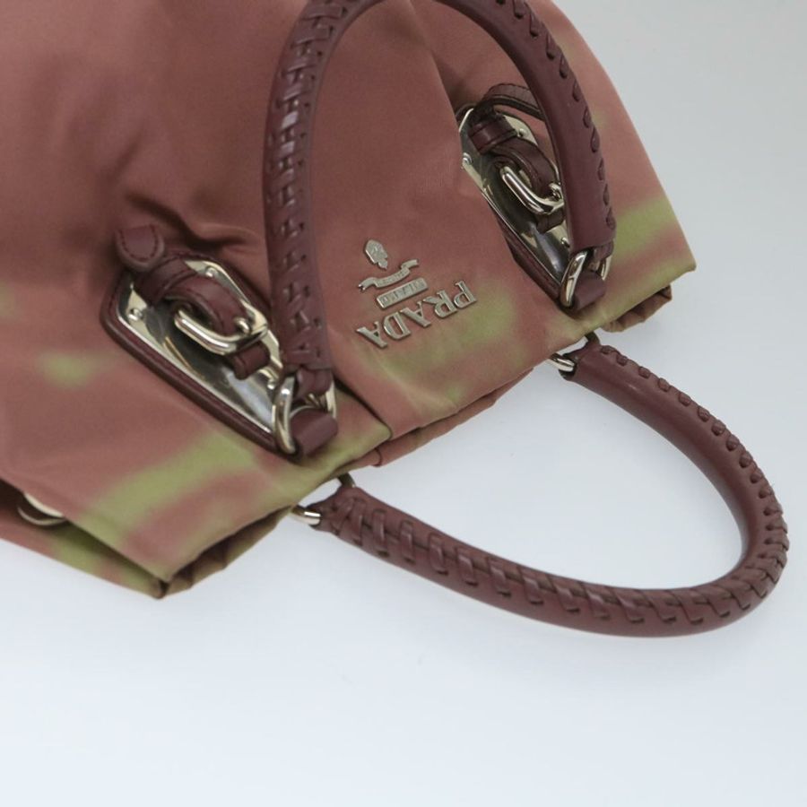 【日本直送】PRADA 尼龍粉紅手提包 正品 am5092-5