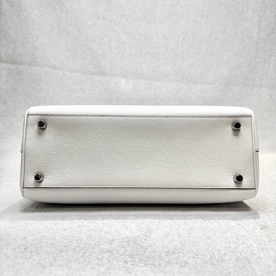 Gucci 白色牛皮 ZUMI 系列馬銜鐵兩用單肩包/手提包-3