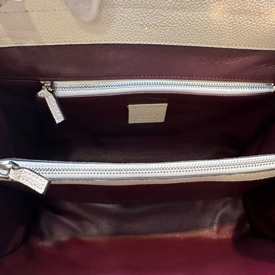 Gucci 白色牛皮 ZUMI 系列馬銜鐵兩用單肩包/手提包-11