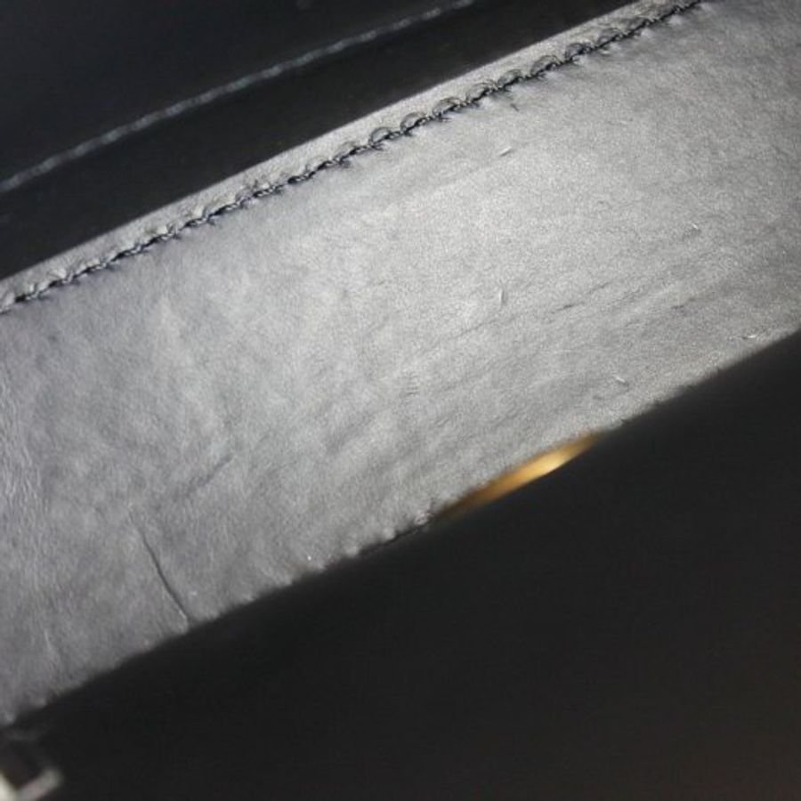【巴黎站二手名牌專賣店】*現貨*CHANEL香奈兒真品*深藍菱格羊皮金釦方形金鍊包 斜背包-3