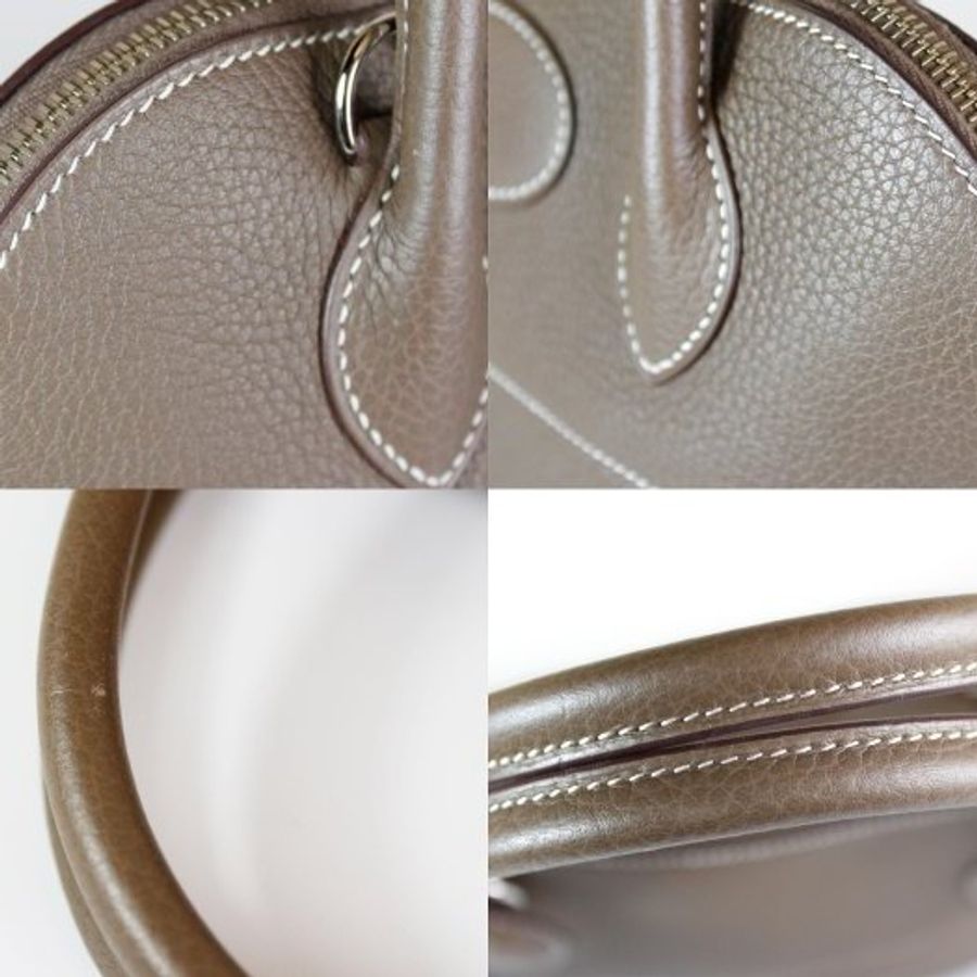 【巴黎站二手名牌專賣店】＊現貨＊HERMES 愛馬仕 真品＊C刻 BOLIDE 31 大象灰牛皮柏莉包 手提包-5