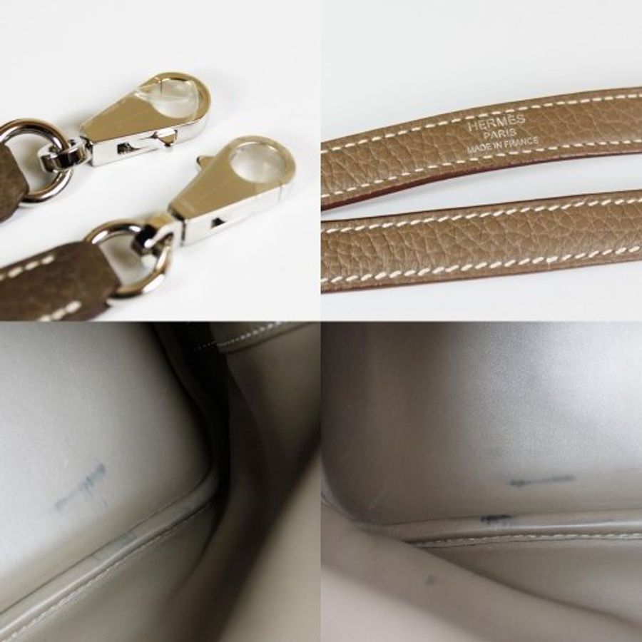【巴黎站二手名牌專賣店】＊現貨＊HERMES 愛馬仕 真品＊C刻 BOLIDE 31 大象灰牛皮柏莉包 手提包-6
