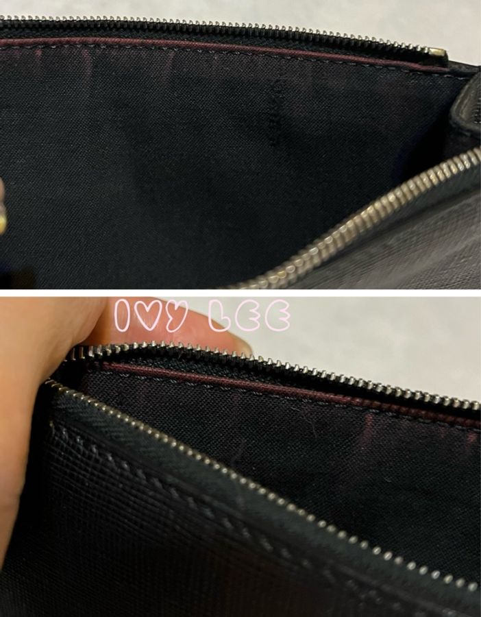 FENDI 卡爾公仔造型鉚釘防刮牛皮手拿包 單層包 二手精品-14