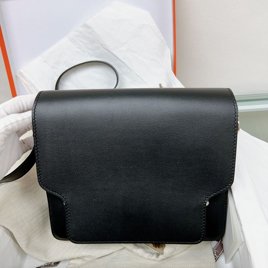 Hermes roulis 23 豬鼻包 黑銀-10