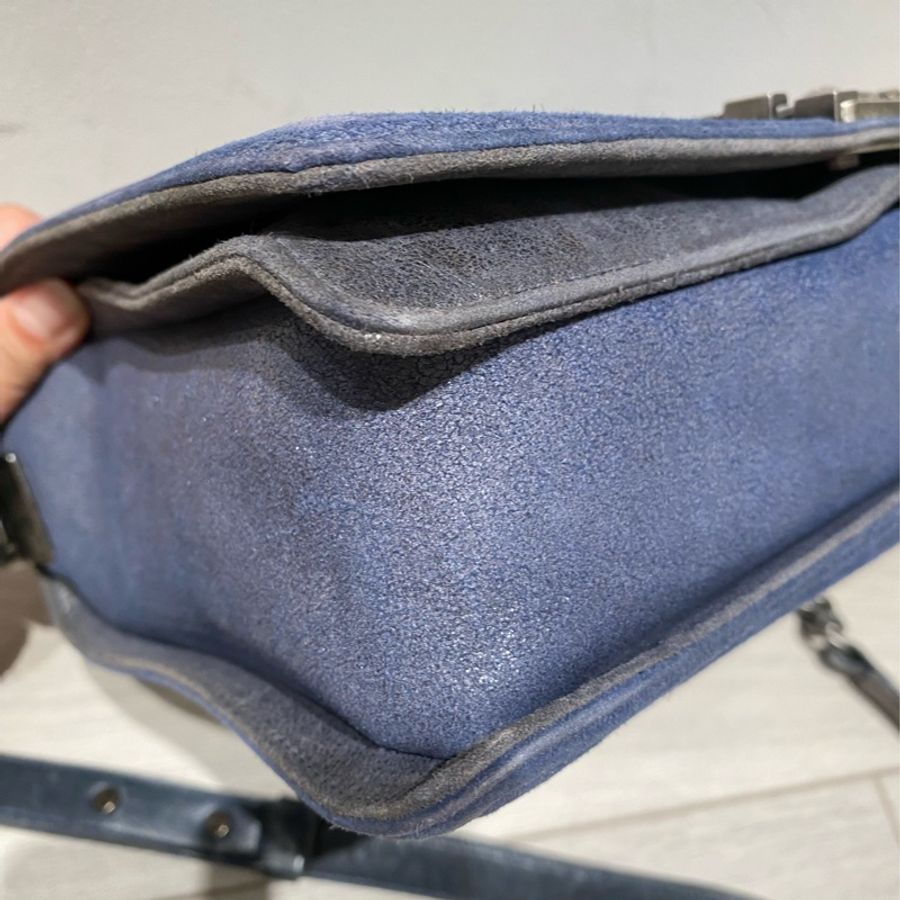 Chanel 香奈兒口蓋包 Leboy bag 牛仔色-3