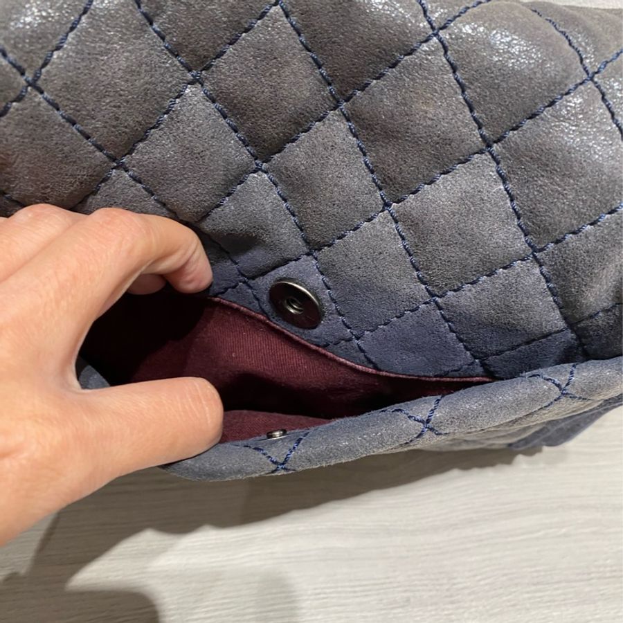 Chanel 香奈兒口蓋包 Leboy bag 牛仔色-7