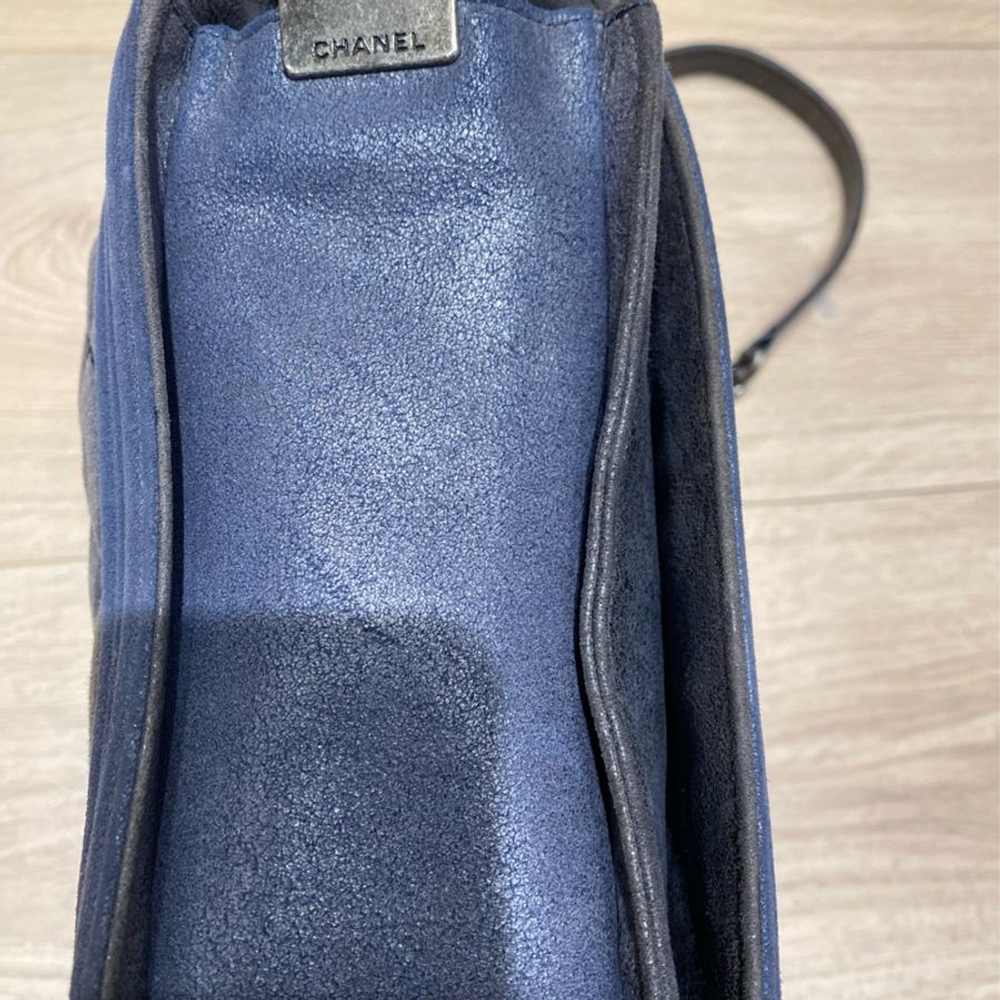 Chanel 香奈兒口蓋包 Leboy bag 牛仔色-15