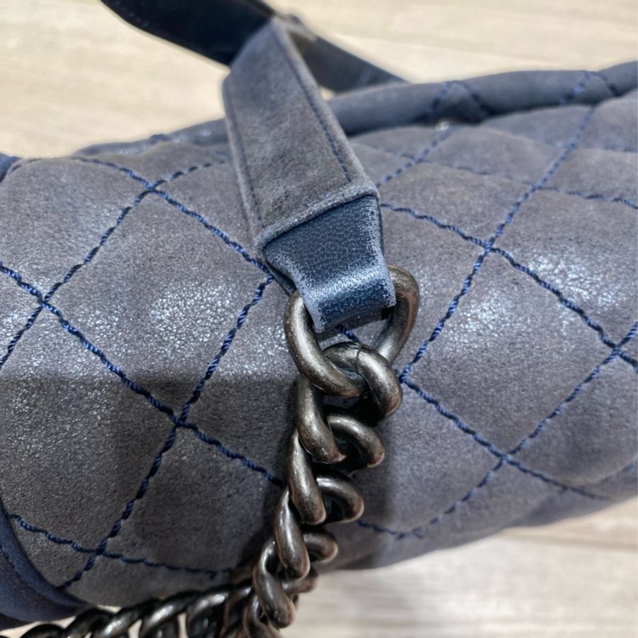 Chanel 香奈兒口蓋包 Leboy bag 牛仔色-17