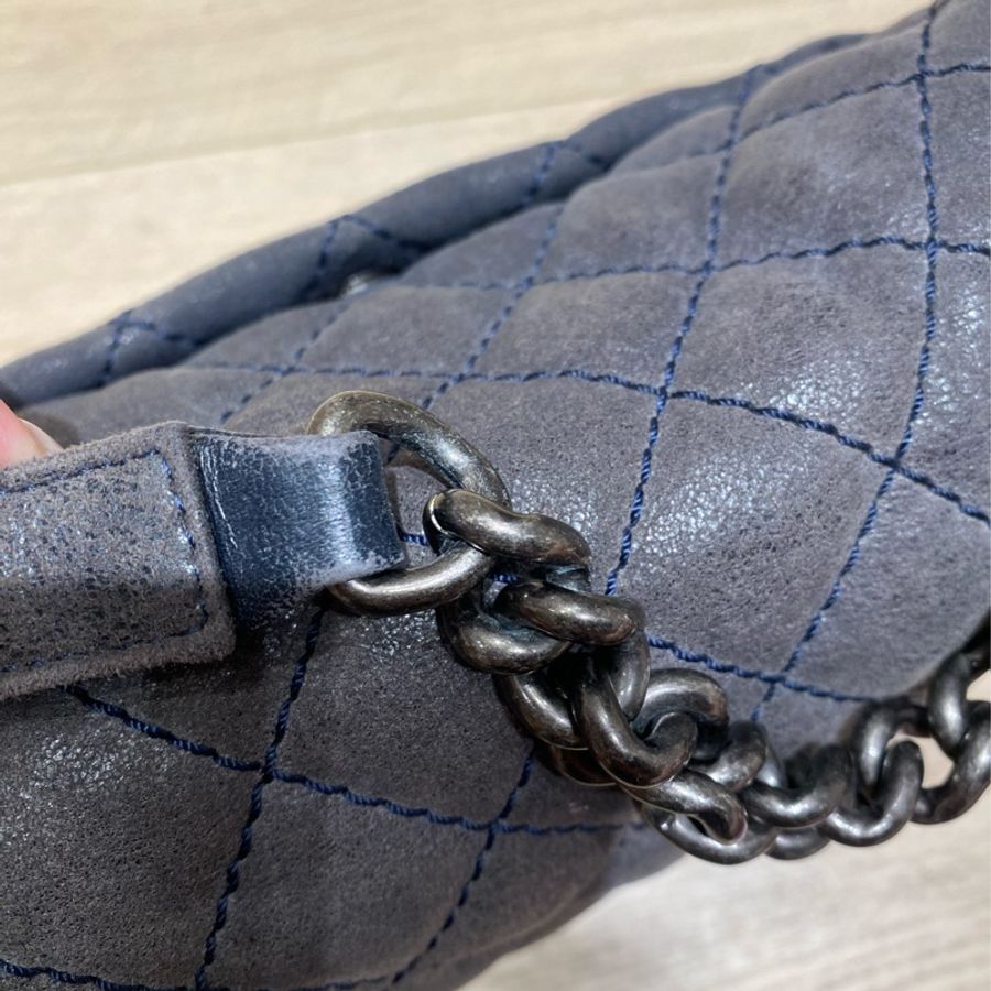 Chanel 香奈兒口蓋包 Leboy bag 牛仔色-18