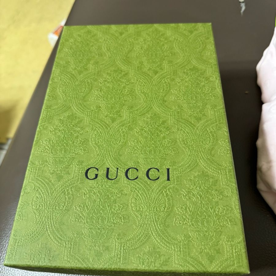 GUCCI 9.5新Dionysus 酒神水鑽皮夾式鍊包(紅色)-15