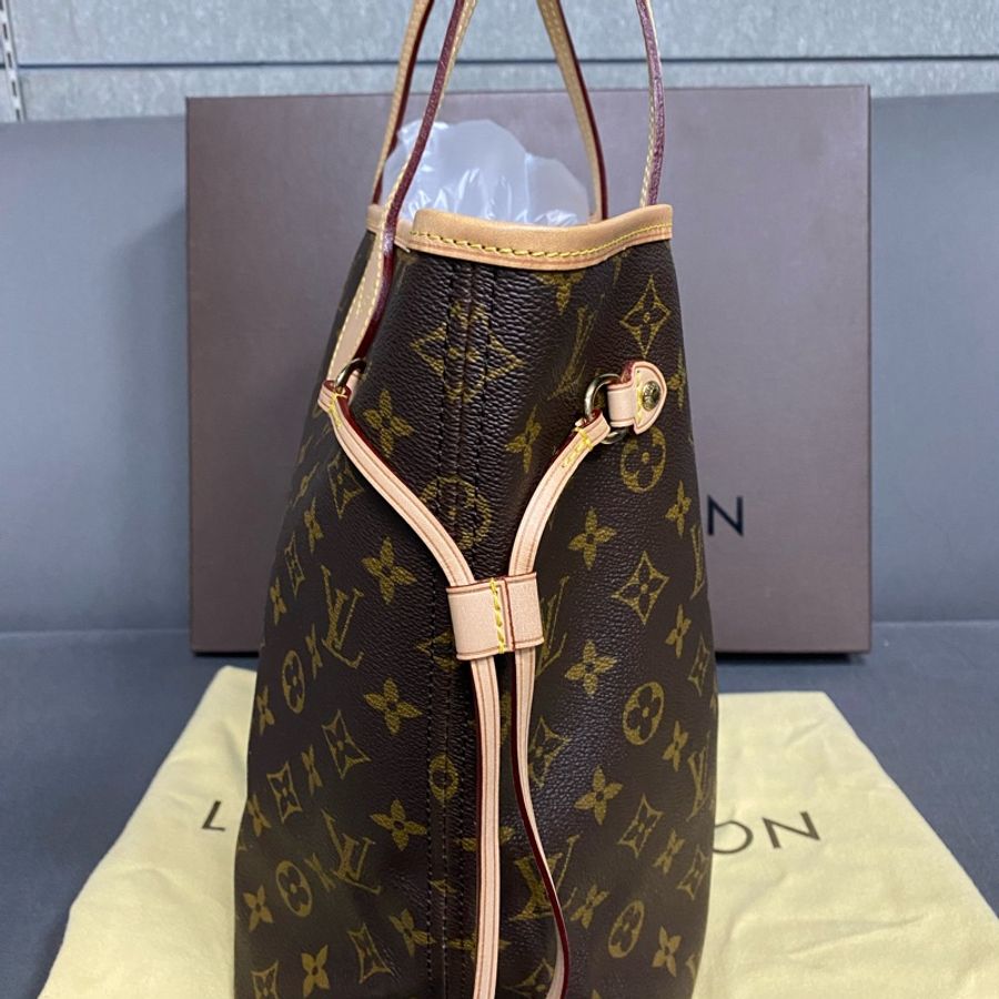 🔥🔥🔥全新LV Neverfull 經典老花款購物包 中款-2