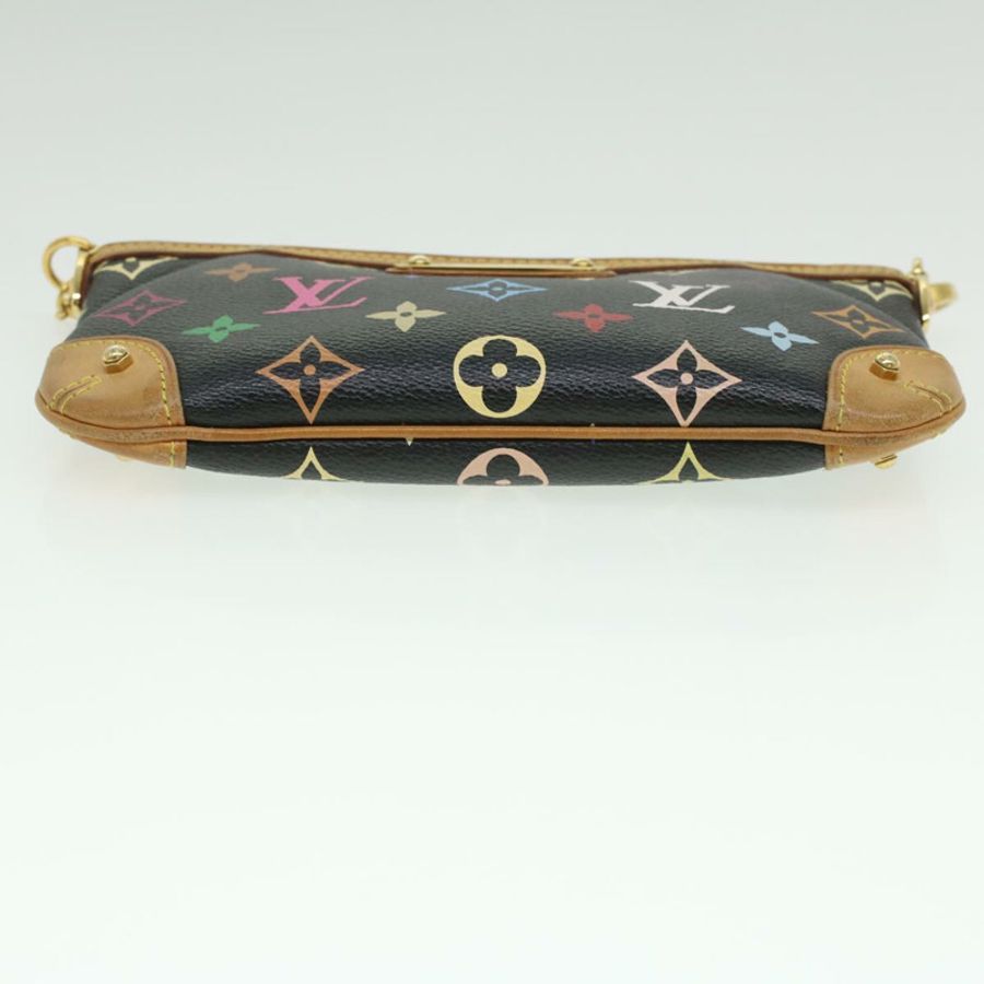 【日本直送】路易威登 Monogram 多色 Pochette Mira 中型手拿包 黑色 M60097 LV yk5930-4