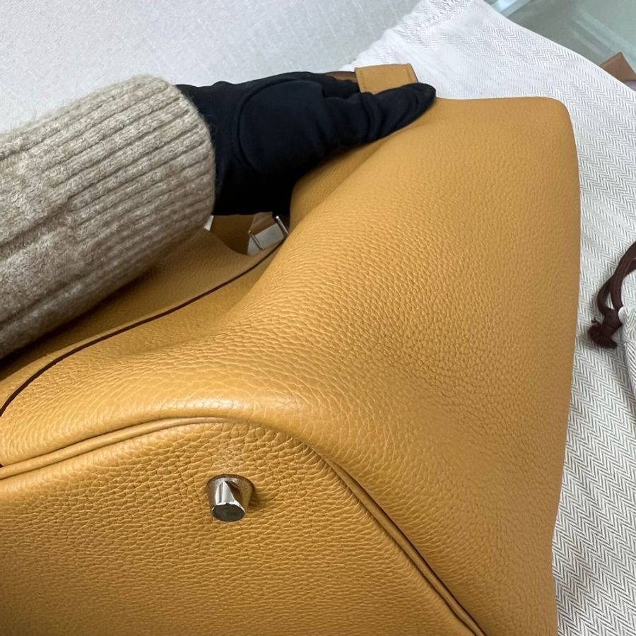 Hermes Picotin 22 / P22 菜籃子 芝麻色銀扣-6