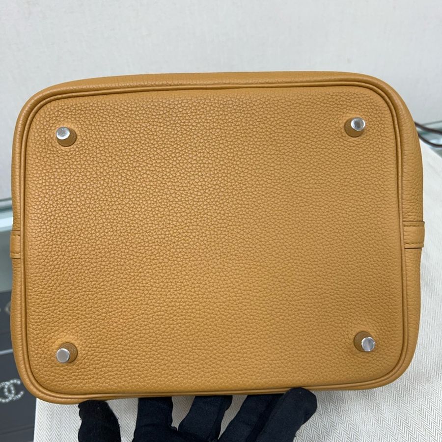 Hermes Picotin 22 / P22 菜籃子 芝麻色銀扣-7