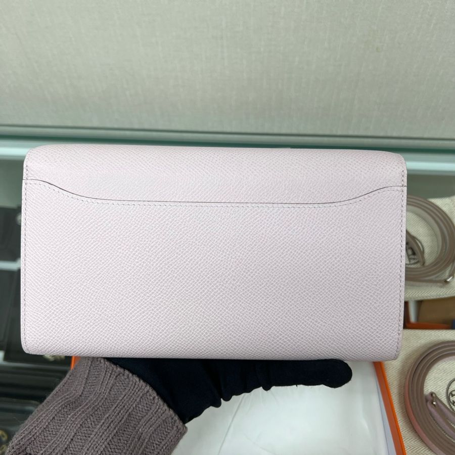 全新 Hermes Constance to go Mauve Pale 夢幻紫銀扣 康康包-1