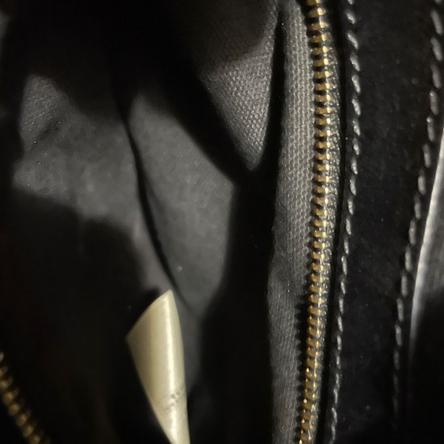 Burberry 肩背包 棉麻拼皮材質-21