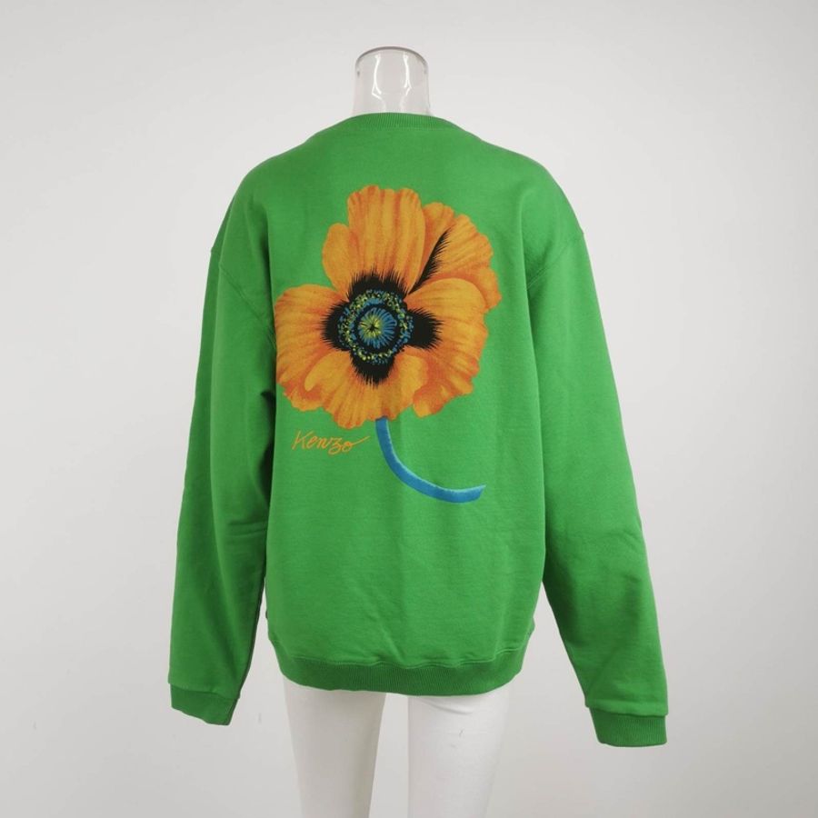 Kenzo 純棉花卉圖案圓領衛衣L碼-2