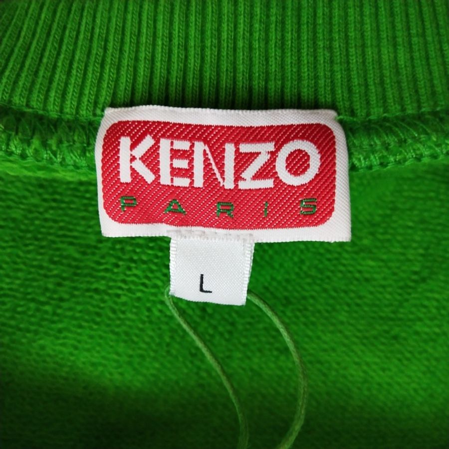 Kenzo 純棉花卉圖案圓領衛衣L碼-7