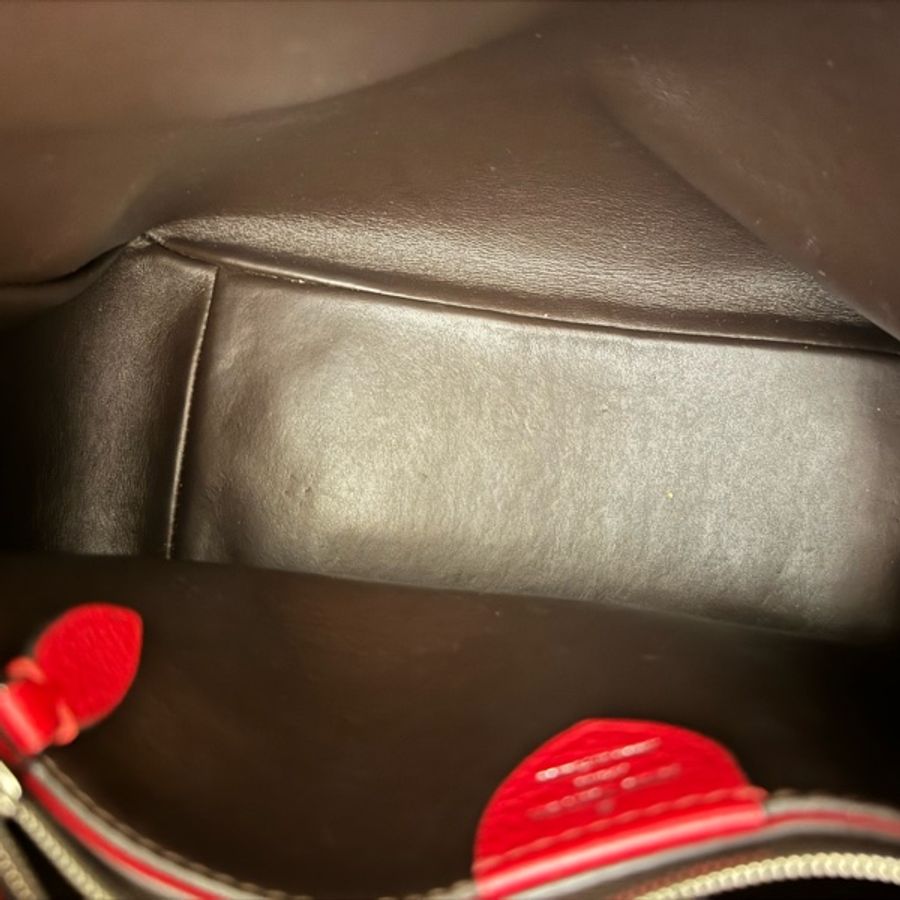 LOUIS VUITTON LV路易威登 MM編織單把肩背包 紅-13