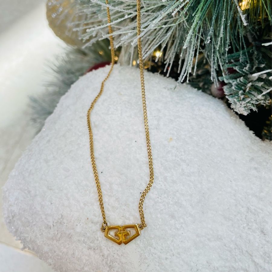Givenchy Vintage Twin “G” Logo Necklace 紀梵希中古雙G項鍊-3
