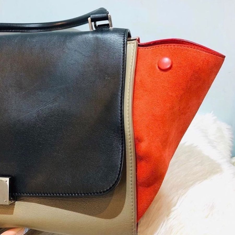 CELINE 思琳鞦韆包 中號 側肩包 item468 TRAPEZE MEDIUM 2WAY SHOULDER HANDBAG-3