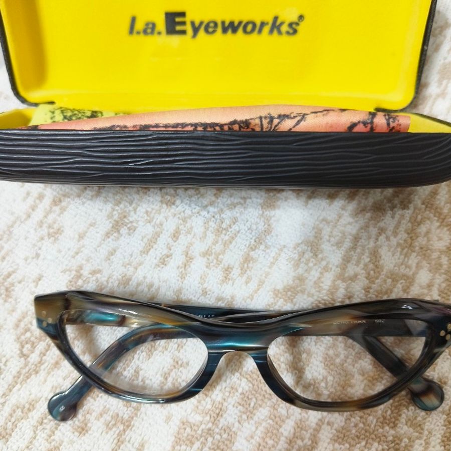l.a.Eyeworks 黑框眼鏡-0