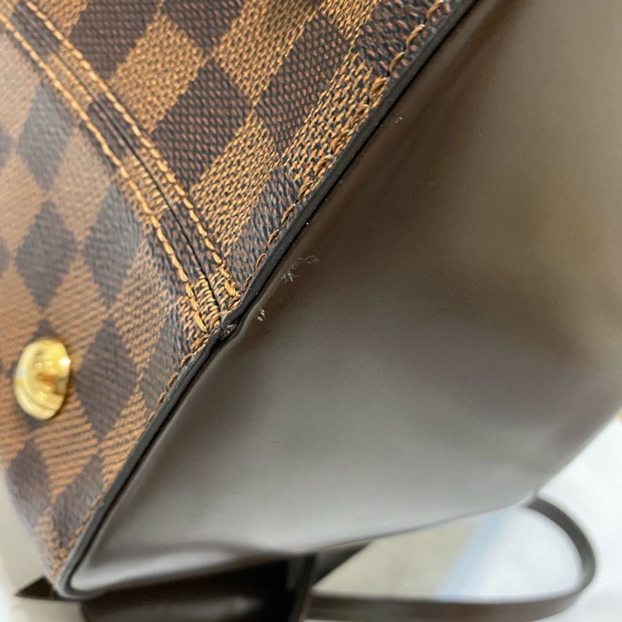 LV 棋盤格手提包 有背帶可肩背-9