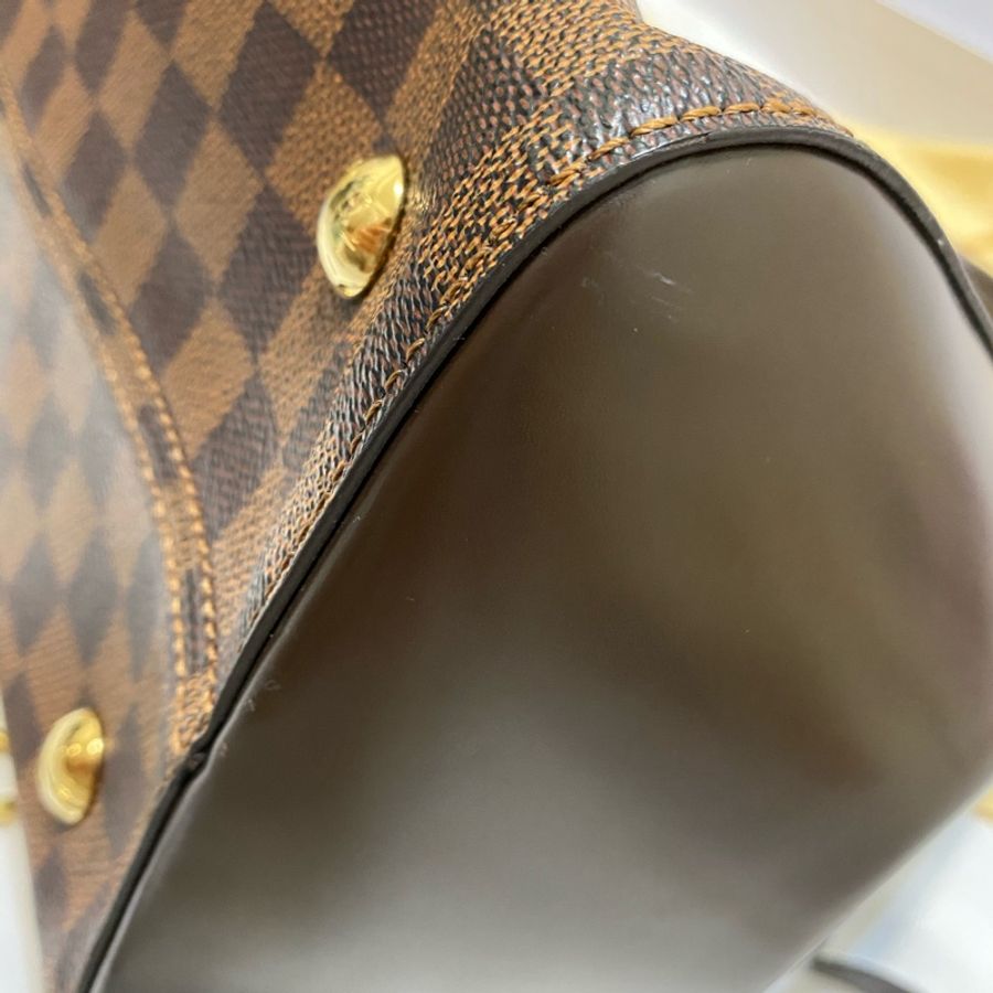 LV 棋盤格手提包 有背帶可肩背-10