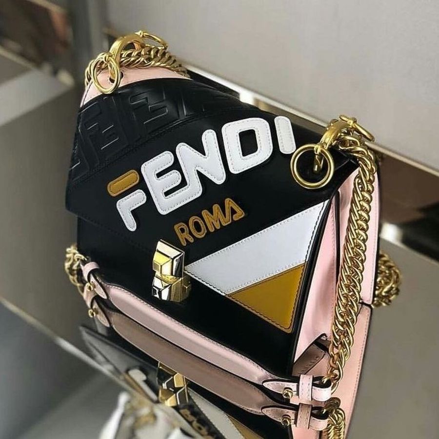 【促銷品】Fendi 8M0381 Mania 小款 Kan I 小牛皮包-6