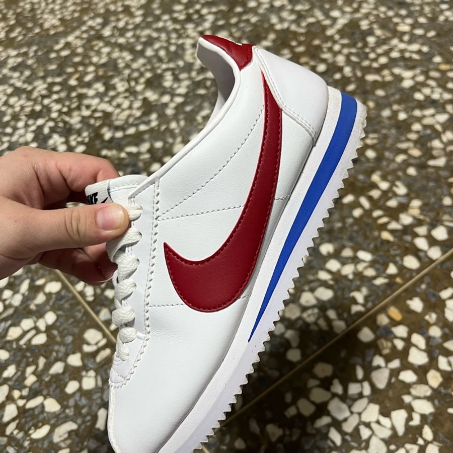 NIKE阿甘鞋 紅白藍款-4