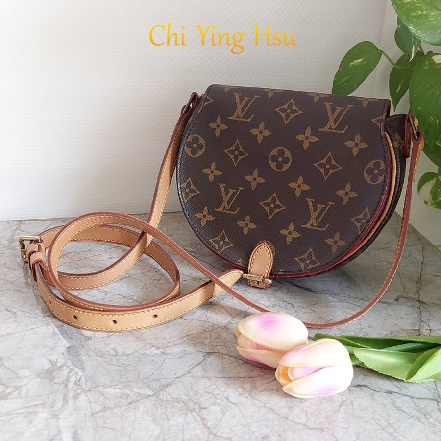 Louis Vuitton 🎀現品實拍 🎀LV M51179 Tambourin 老花鈴鼓包斜/肩背包~二手約9成新-2