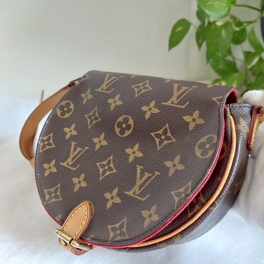 Louis Vuitton 🎀現品實拍 🎀LV M51179 Tambourin 老花鈴鼓包斜/肩背包~二手約9成新-3
