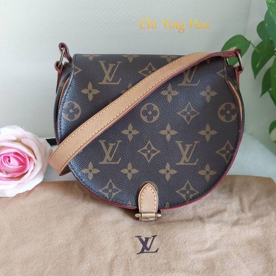 Louis Vuitton 🎀現品實拍 🎀LV M51179 Tambourin 老花鈴鼓包斜/肩背包~二手約9成新-4