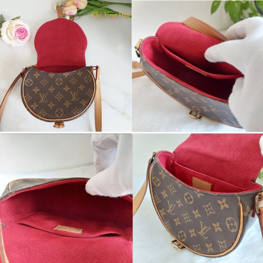 Louis Vuitton 🎀現品實拍 🎀LV M51179 Tambourin 老花鈴鼓包斜/肩背包~二手約9成新-5