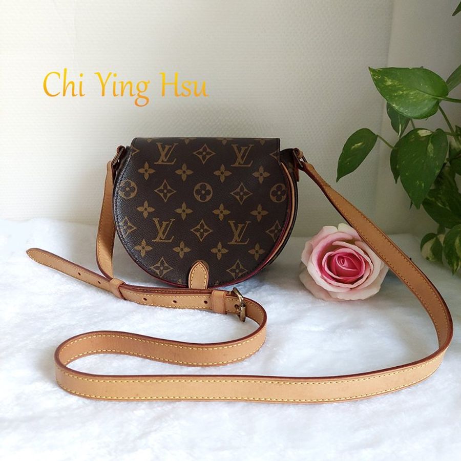 Louis Vuitton 🎀現品實拍 🎀LV M51179 Tambourin 老花鈴鼓包斜/肩背包~二手約9成新-6